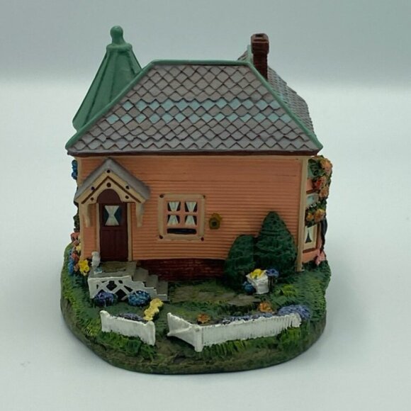 Vtg LeVan Studios Lilac Cottage Hawthorne Victoria Grove Collection Hand Painted - Picture 3 of 6